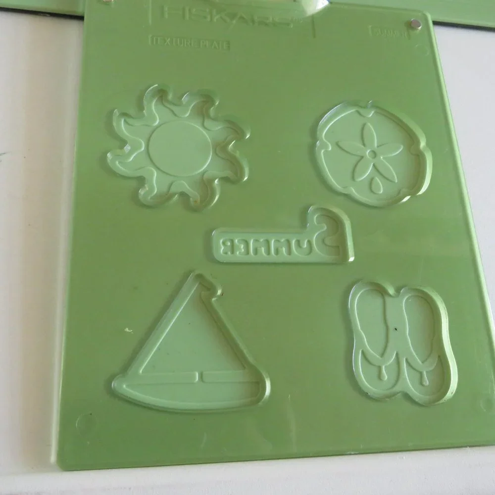 TEXTURE PLATES 4 SEASONS Fiskars Embossing, Tracing, Magnetic attachment